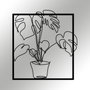Wallity Store Escultura de Pared de Metal Negra